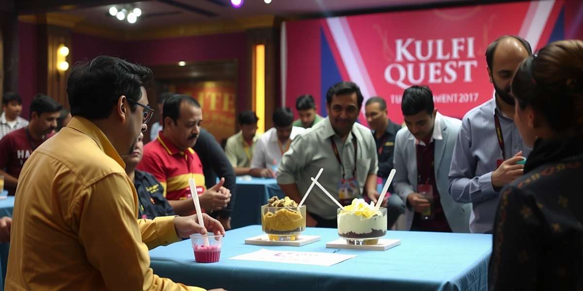 Kulfi Quest tournament event in Mumbai with players competing on stage while spectators enjoy real kulfi samples